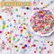 636pcs Glass Beads for Jewelry Making - Colorful Rainbow Craft Crystal Beads with Loose Beads Sparkly Beads Hole Drilled DIY for Bracelets Craft Earrings Making